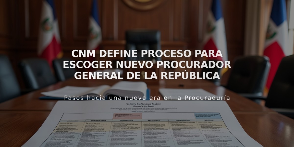 CNM define proceso para escoger nuevo procurador general de la República