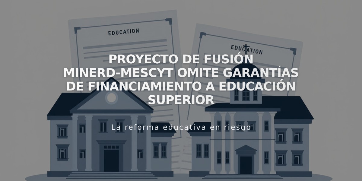 Proyecto de fusión Minerd-Mescyt omite garantías de financiamiento a educación superior