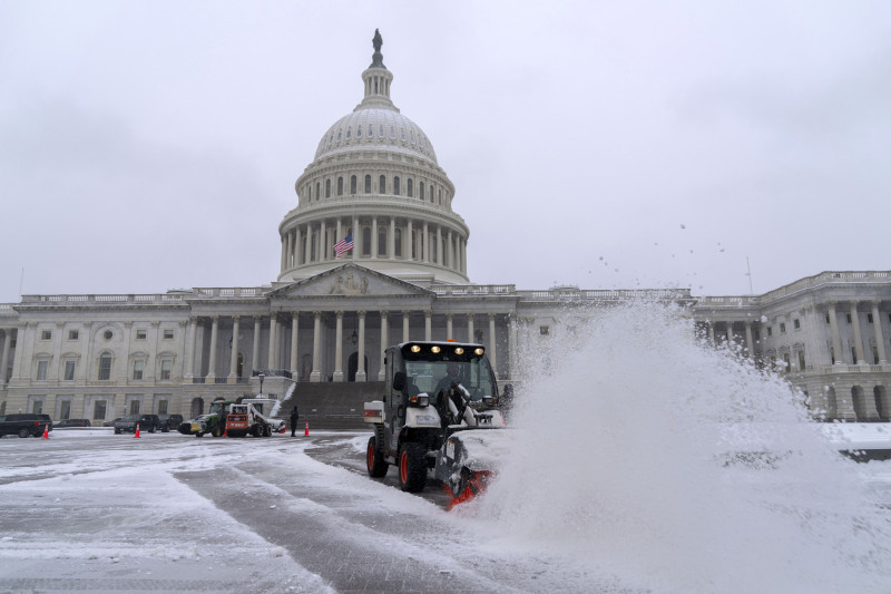 Máquina quitanieves en Washington DC