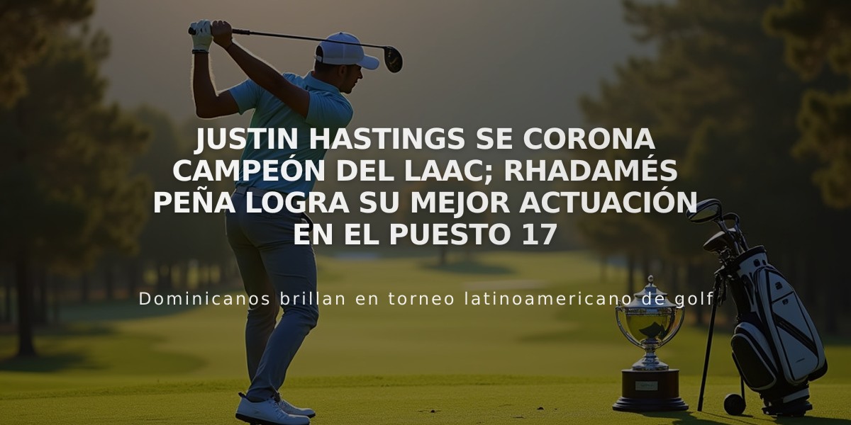 Justin Hastings se corona campeón del LAAC; Rhadamés Peña logra su mejor actuación en el puesto 17