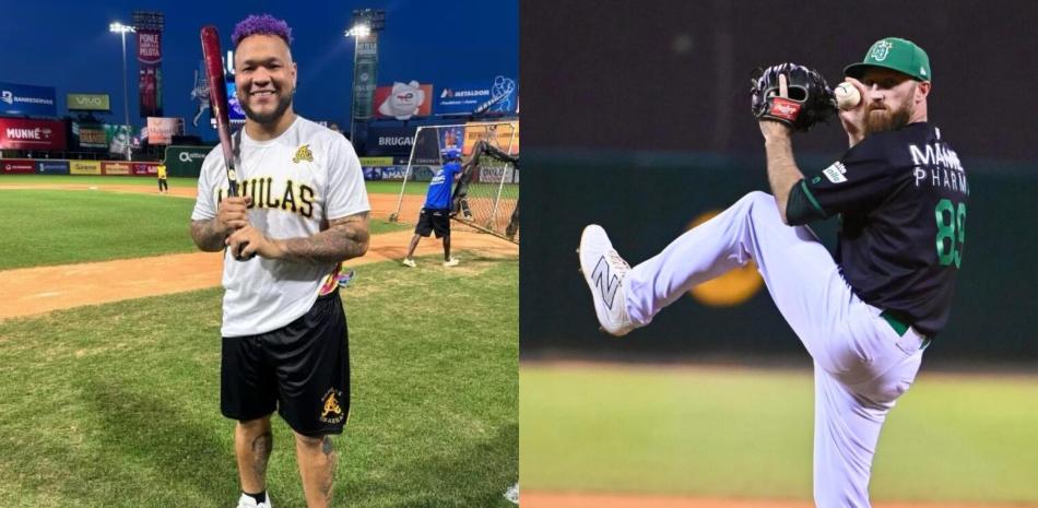 Jugadores durante partido de béisbol