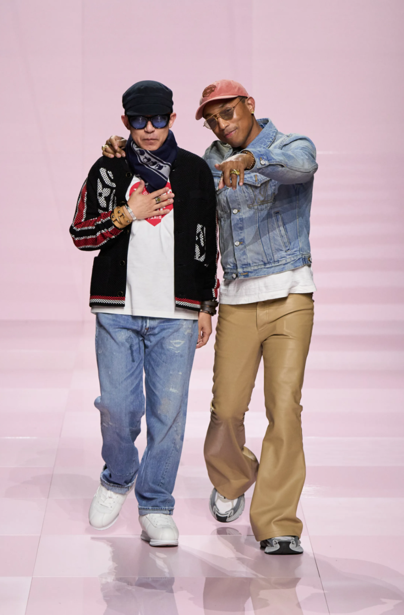 Bad Bunny y Kendrick Lamar modelando