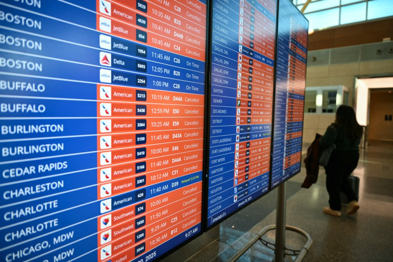 Panel de vuelos aeropuerto