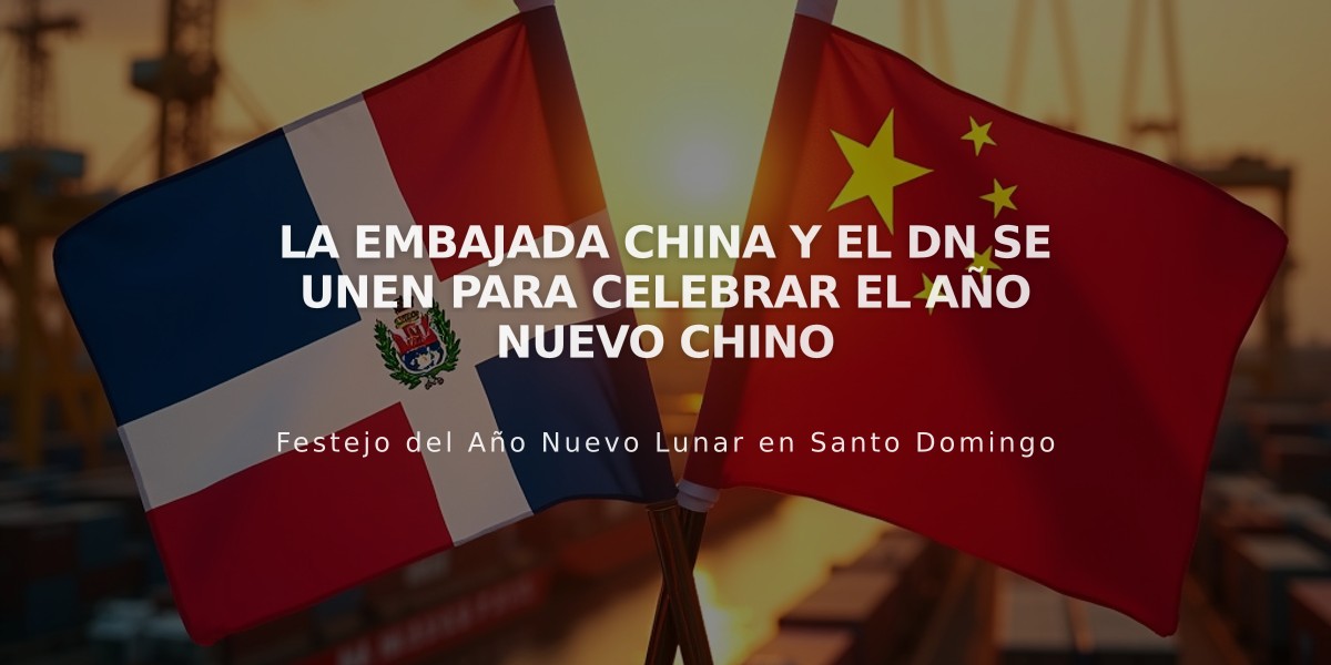 La Embajada China y el DN se Unen para Celebrar el Año Nuevo Chino