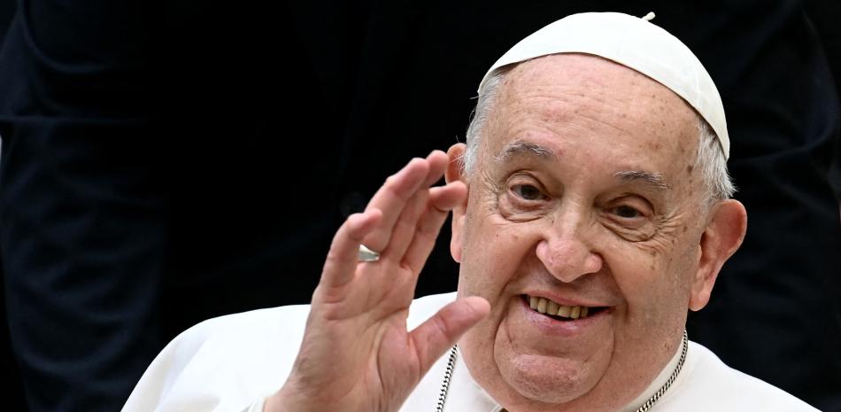 Papa Francisco durante una ceremonia