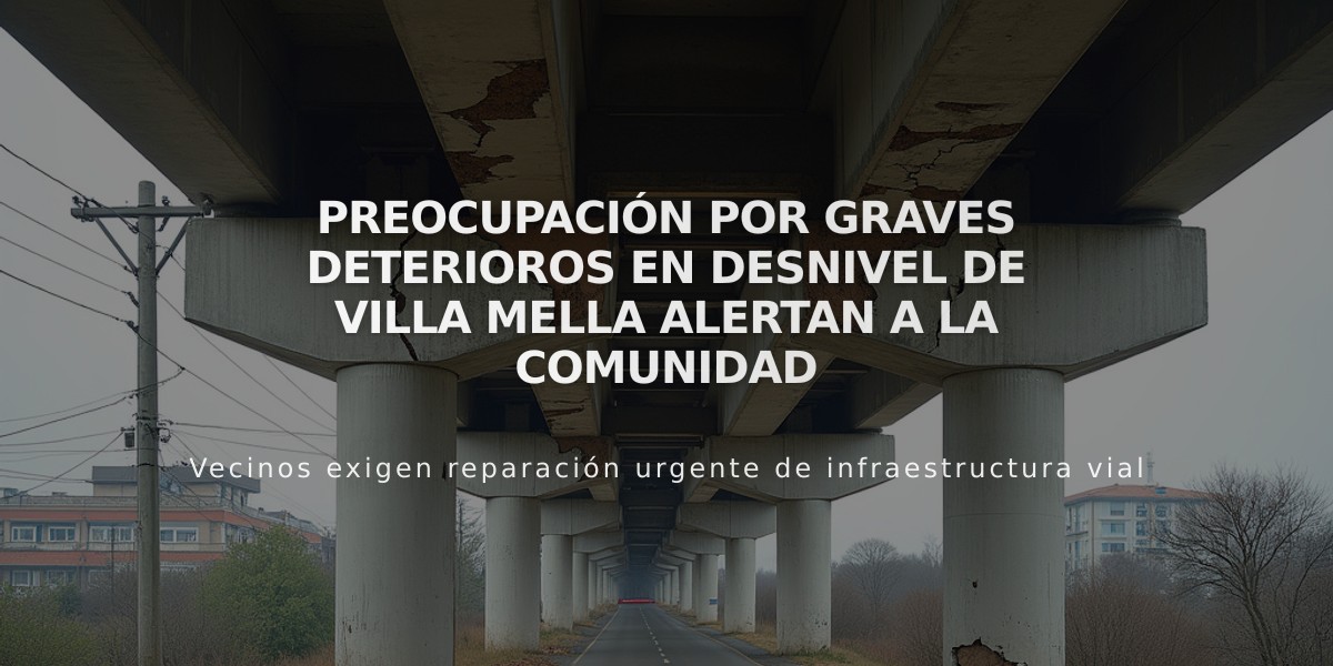 Preocupación por graves deterioros en desnivel de Villa Mella alertan a la comunidad