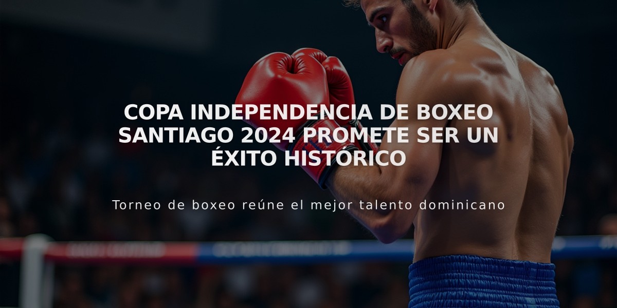 Copa Independencia de Boxeo Santiago 2024 promete ser un éxito histórico