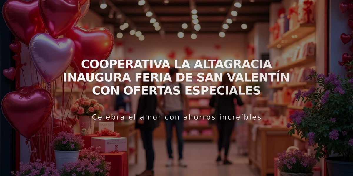 Cooperativa La Altagracia inaugura Feria de San Valentín con ofertas especiales