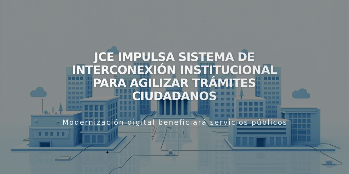 JCE impulsa sistema de interconexión institucional para agilizar trámites ciudadanos