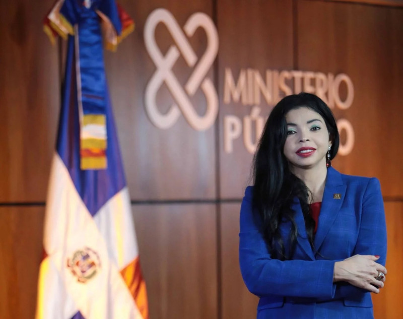 Mujer ejecutiva de traje azul