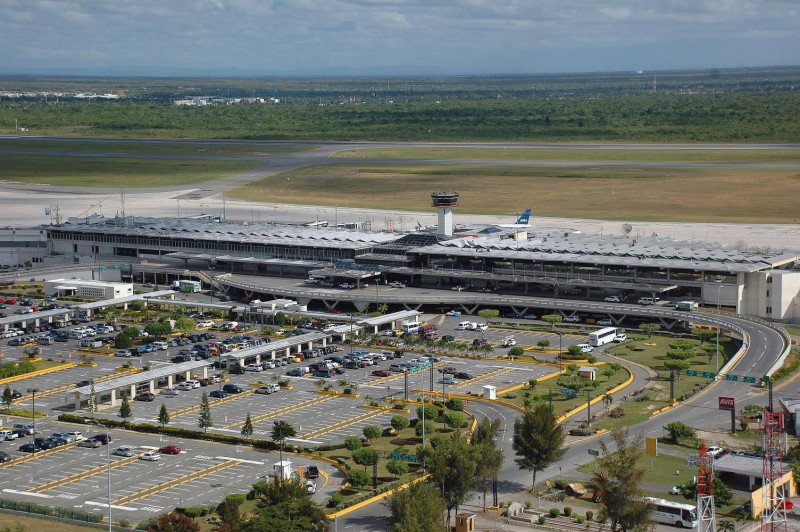 Vista aérea del Aeropuerto Las Américas