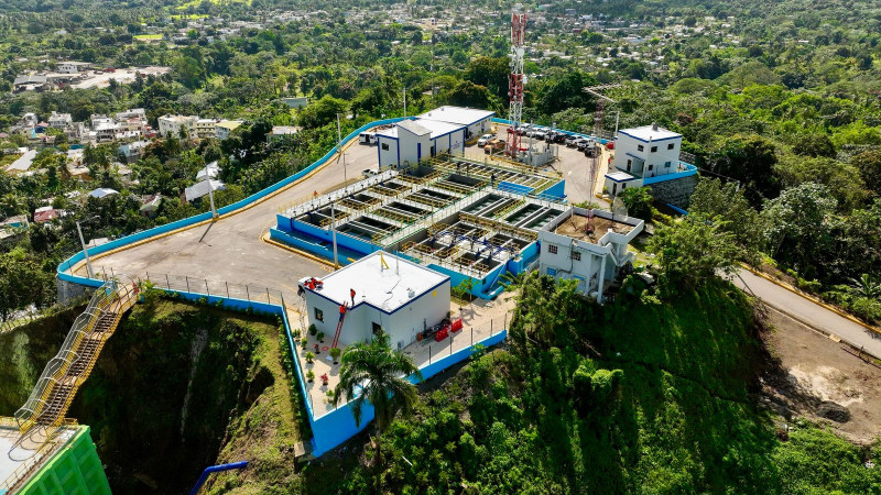 Vista aérea de planta potabilizadora