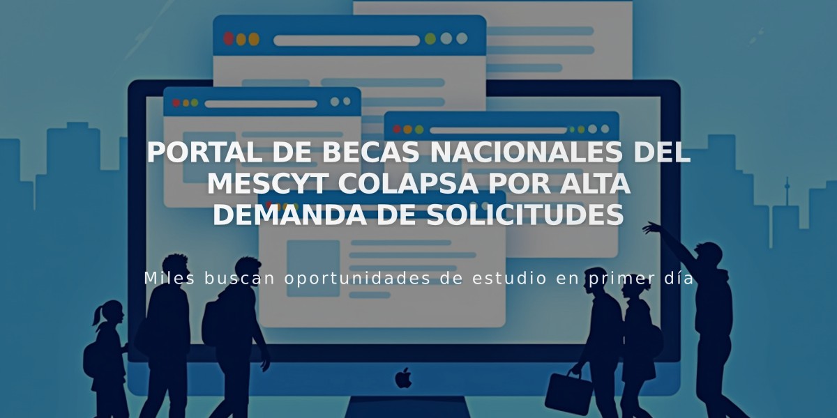 Portal de becas nacionales del Mescyt colapsa por alta demanda de solicitudes