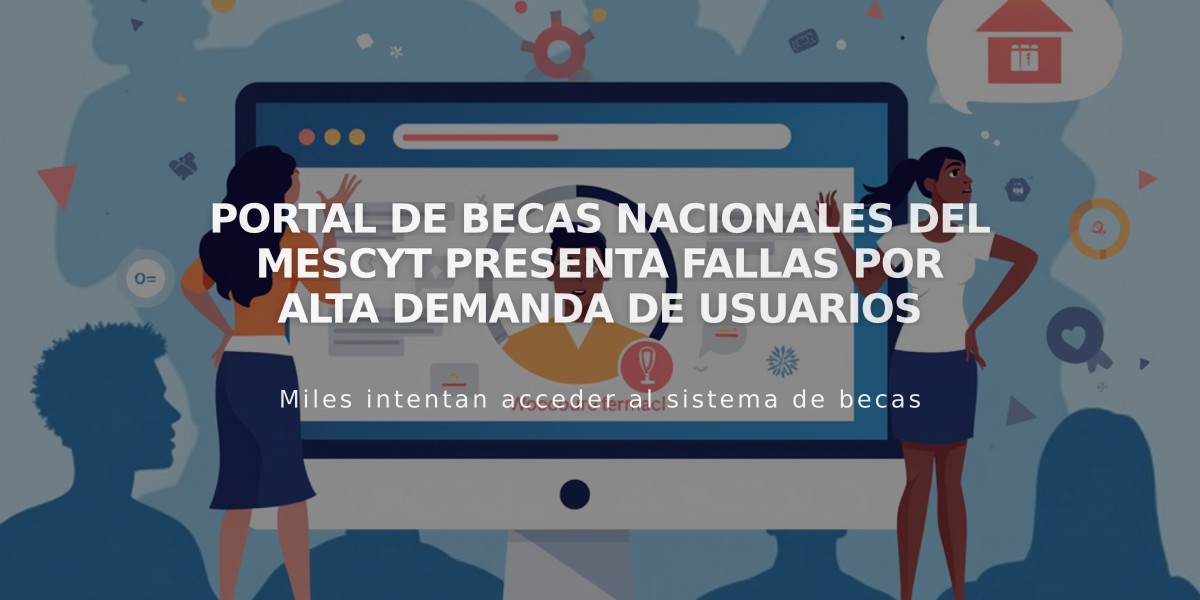 Portal de Becas Nacionales del Mescyt presenta fallas por alta demanda de usuarios