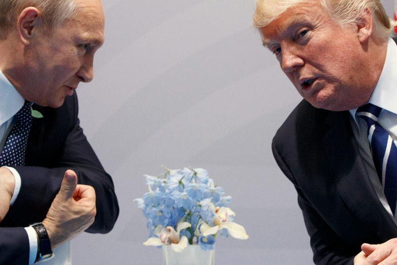 Trump y Putin en conferencia