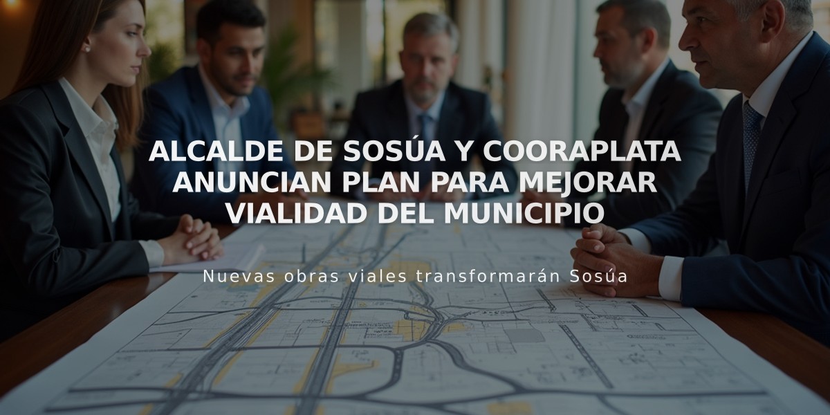 Alcalde de Sosúa y Cooraplata anuncian plan para mejorar vialidad del municipio