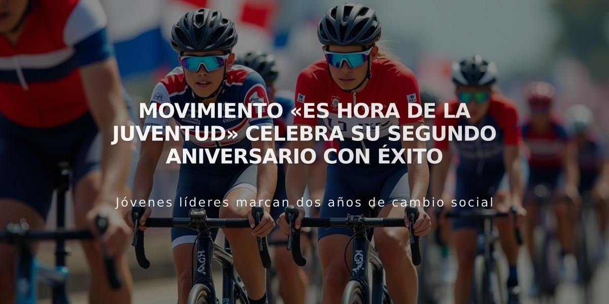 Movimiento «Es hora de la juventud» celebra su segundo aniversario con éxito