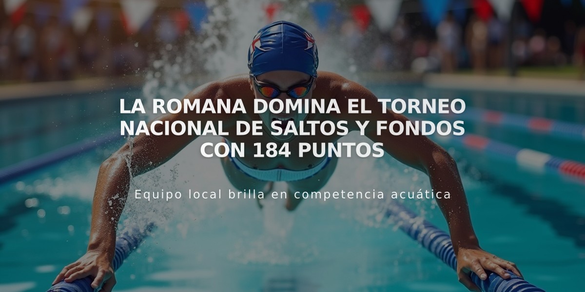 La Romana domina el Torneo Nacional de Saltos y Fondos con 184 puntos