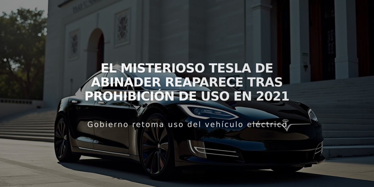 El misterioso Tesla de Abinader reaparece tras prohibición de uso en 2021