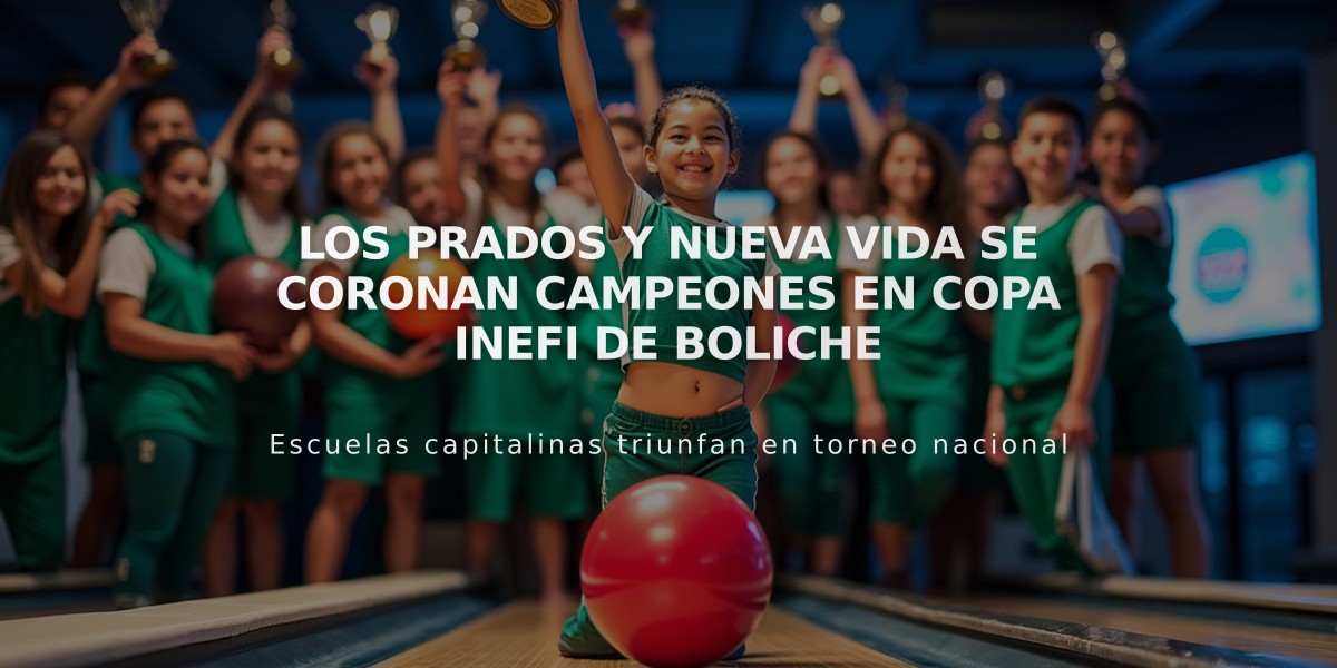 Los Prados y Nueva Vida se coronan campeones en Copa INEFI de boliche