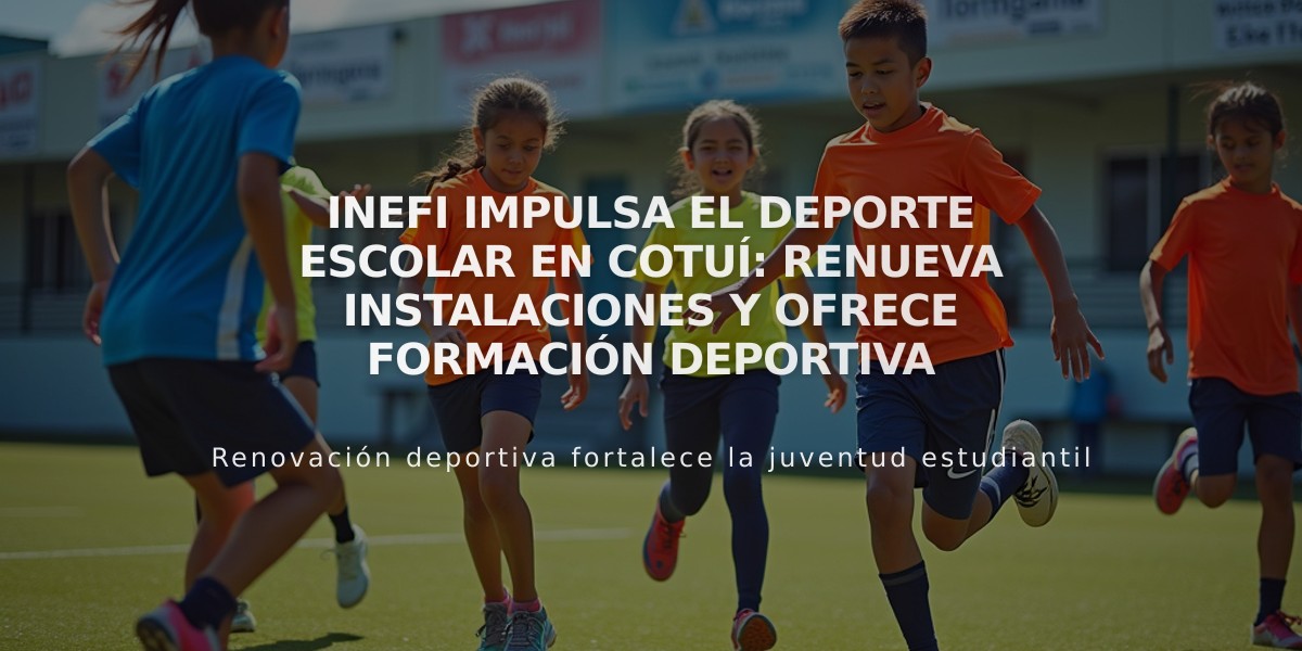 INEFI impulsa el deporte escolar en Cotuí: renueva instalaciones y ofrece formación deportiva