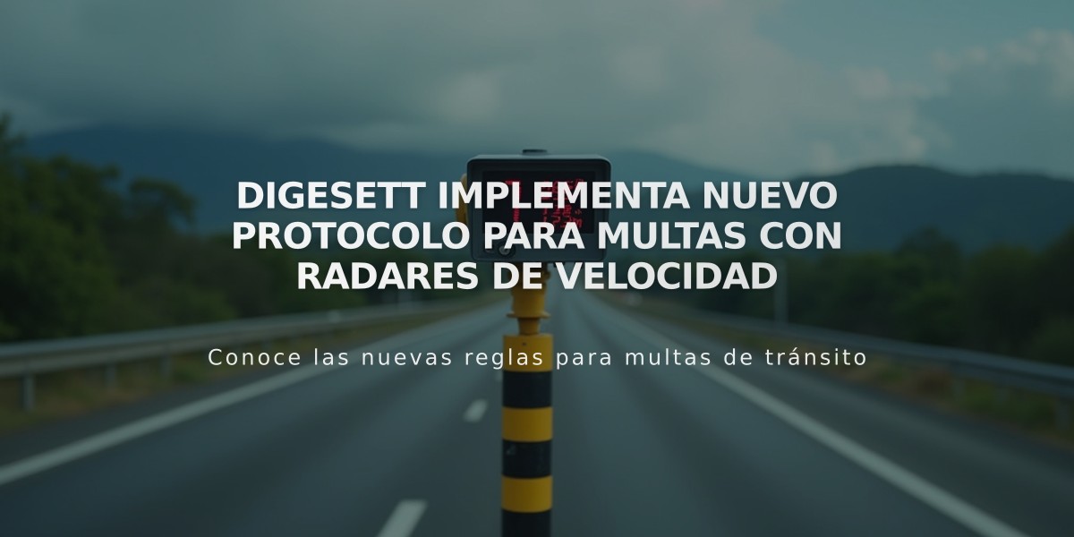 Digesett implementa nuevo protocolo para multas con radares de velocidad