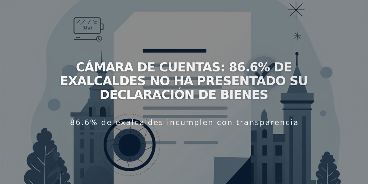 Cámara de Cuentas: 86.6% de exalcaldes no ha presentado su declaración de bienes