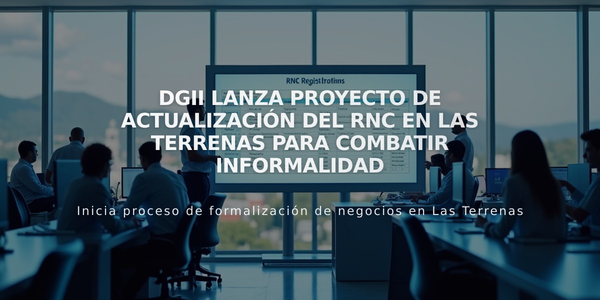 DGII lanza proyecto de actualización del RNC en Las Terrenas para combatir informalidad