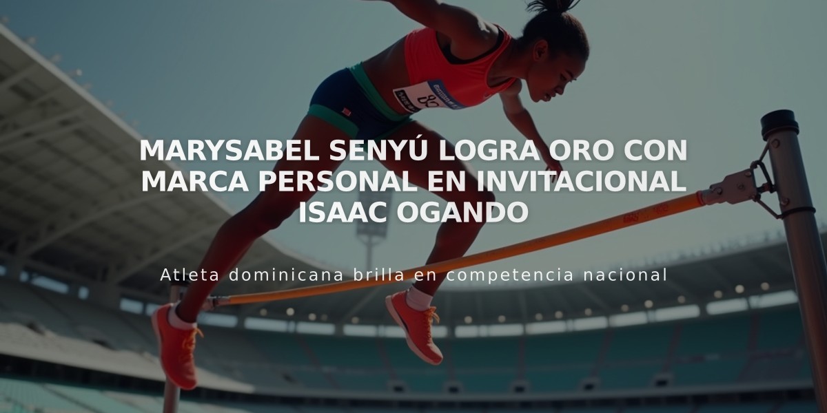 Marysabel Senyú logra oro con marca personal en Invitacional Isaac Ogando